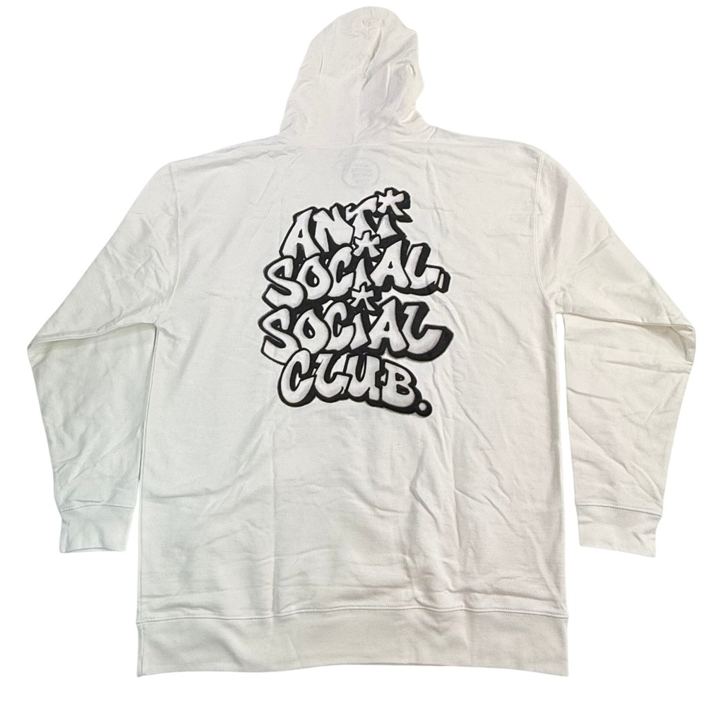 Anti Social Social Club Slauson Super Mall White Hoodie XXL New